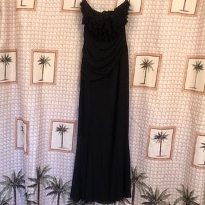 Black formal strapless gown size S